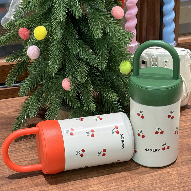 Women's Insulated Drinking Cup with Fruity Cherry Design Kalsten