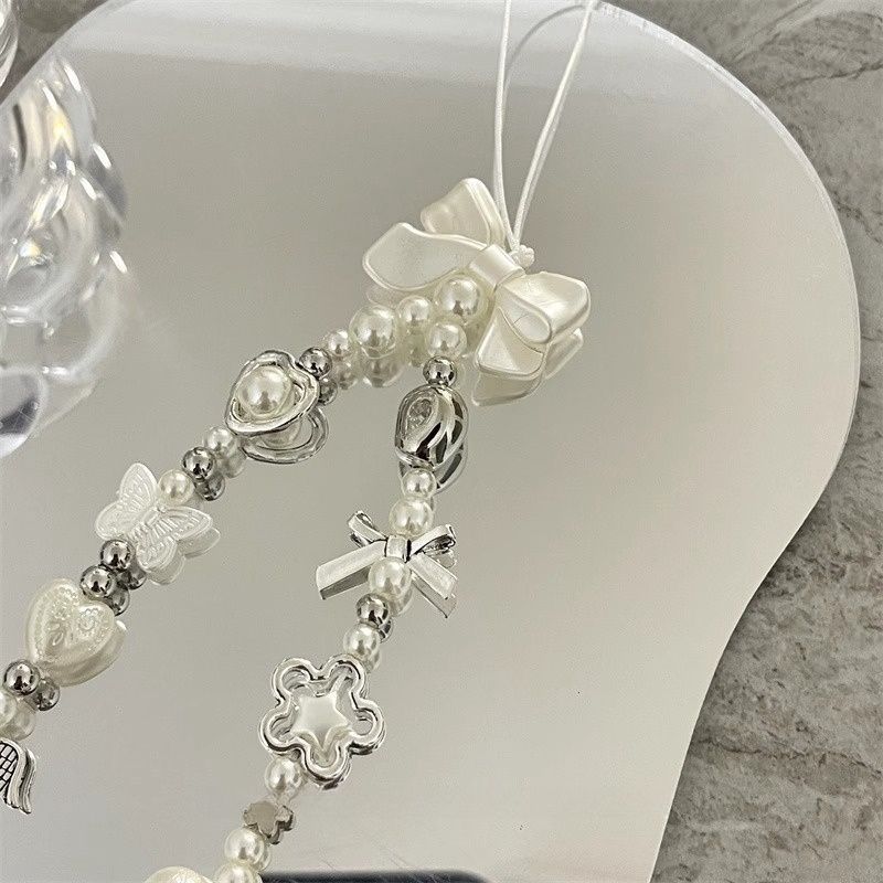 Heart and Butterfly Charm Beaded Bracelet Kalsten
