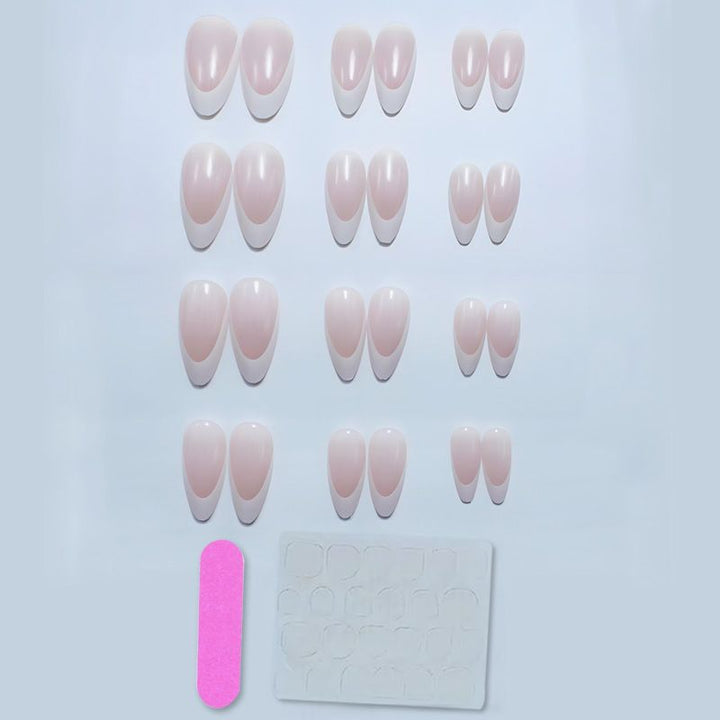 Nail art set with elegant French manicure Kalsten