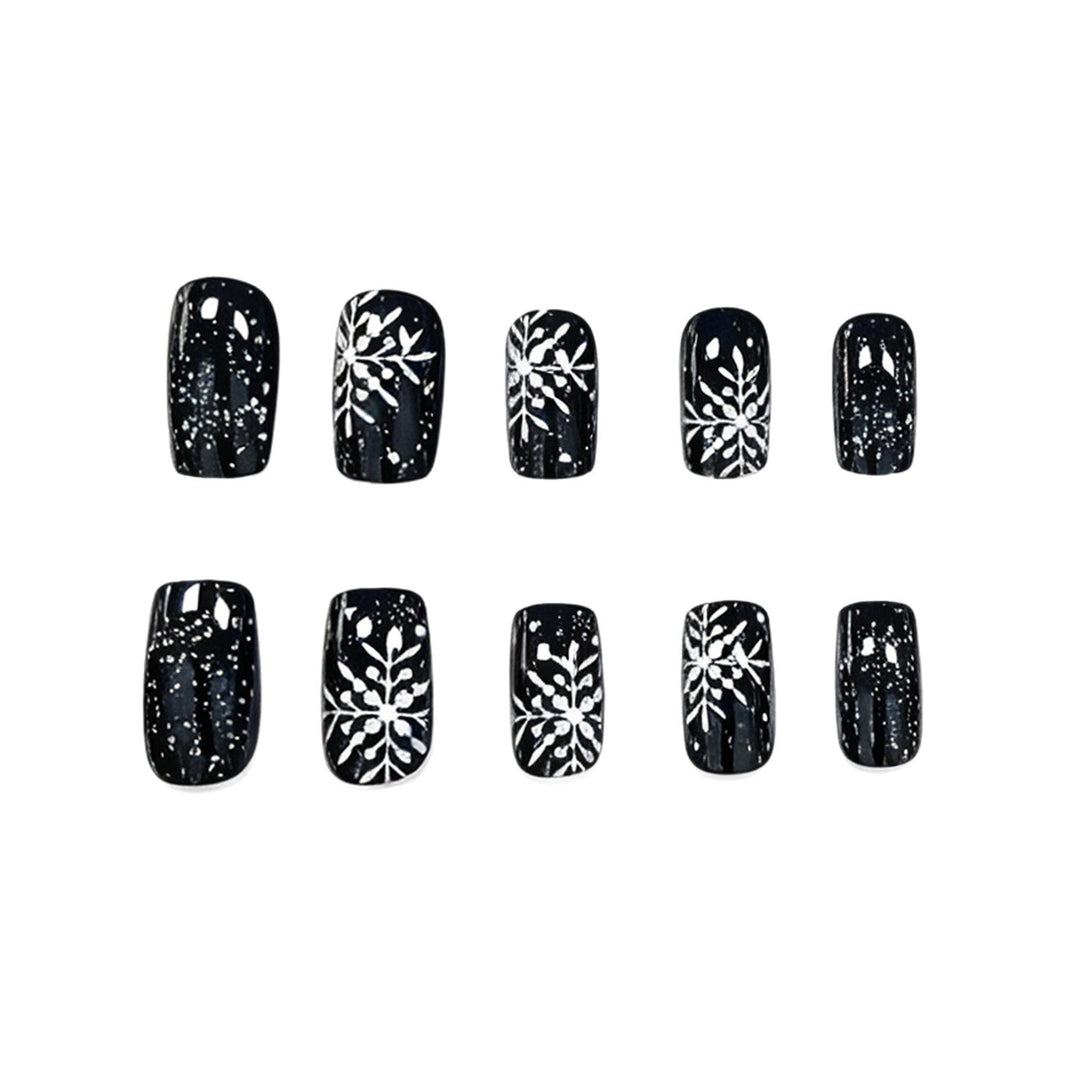 Festive Snowflake Nail Art Kalsten