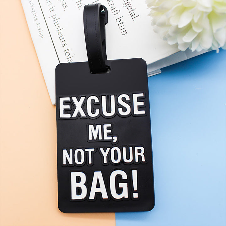 Unisex Luggage Tag with Funny Saying Kalsten