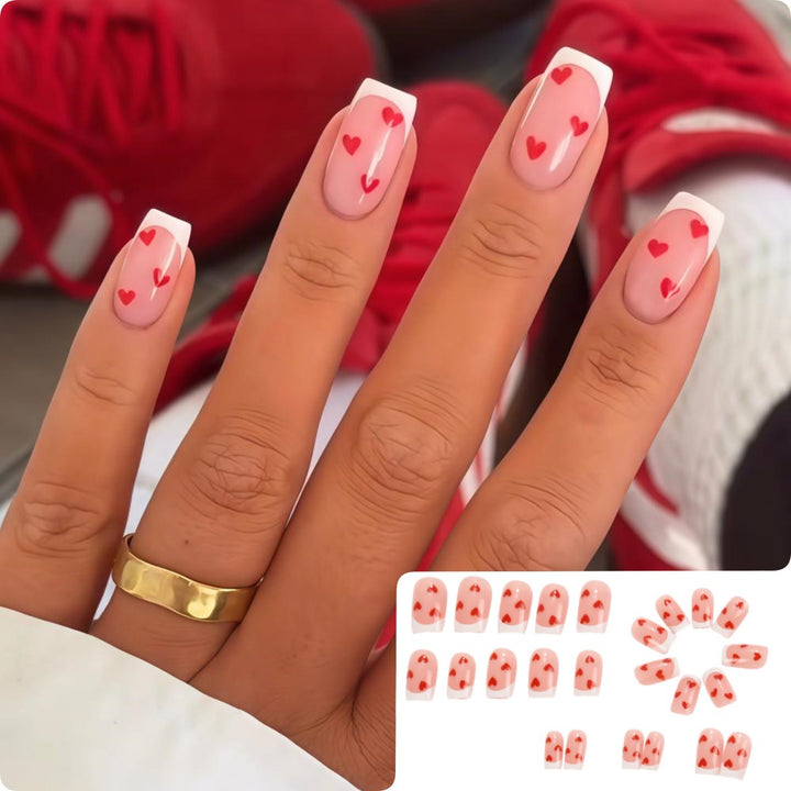 Artistic Heart Motif Art Nails Kalsten