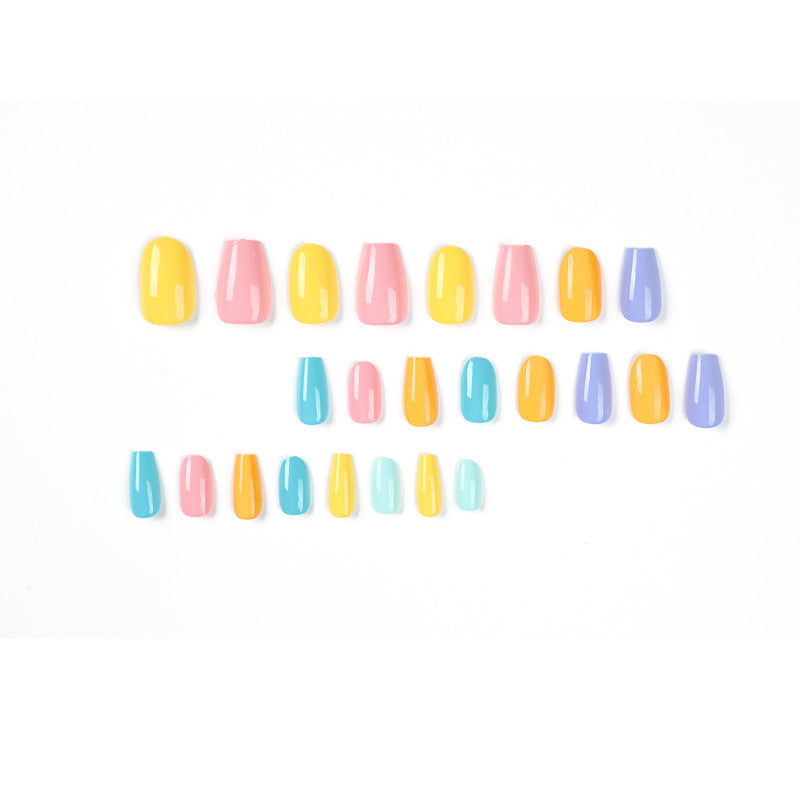 Artificial nail art with colorful designs Kalsten