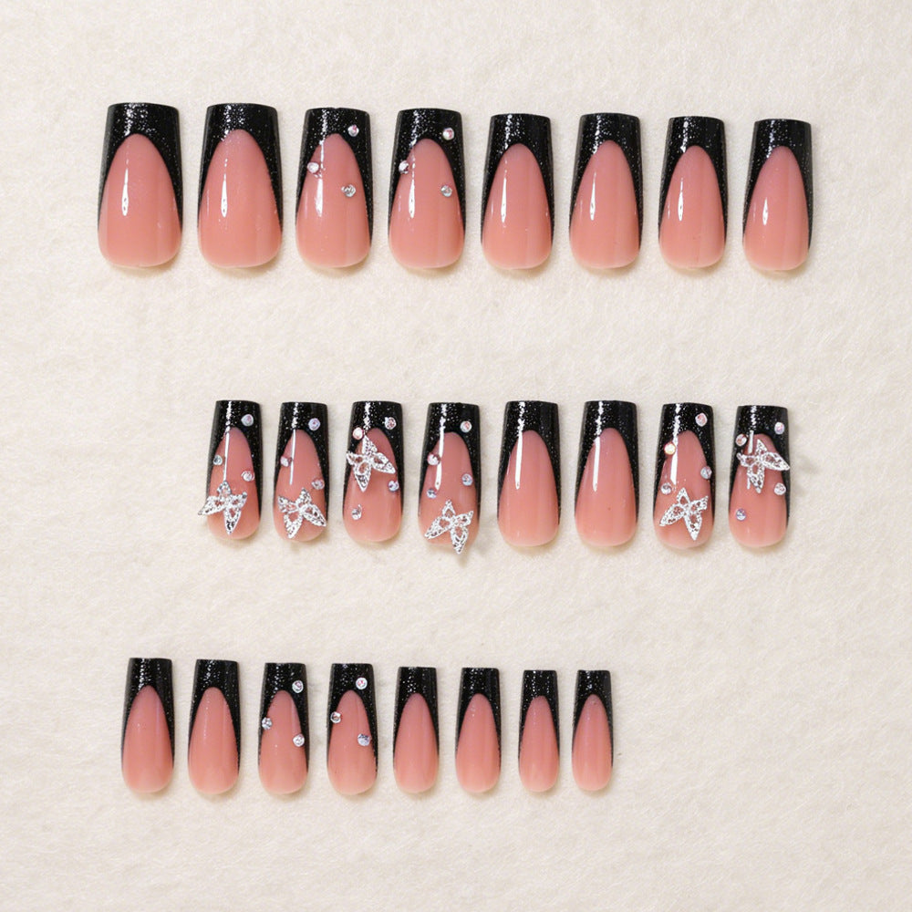 Butterfly Accented Press-On Nail Art Set Kalsten
