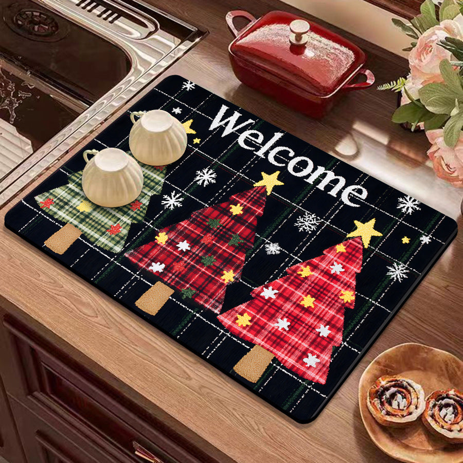 Holiday-Themed Kitchen Mat