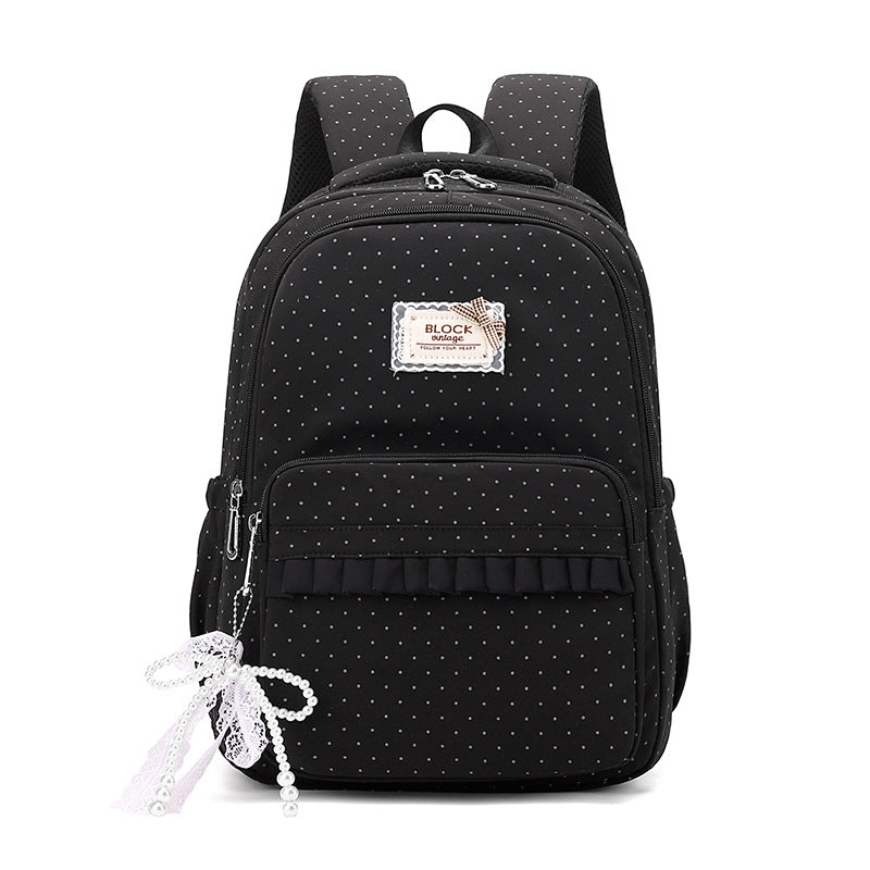 Decorative Polka Dot Backpack Kalsten