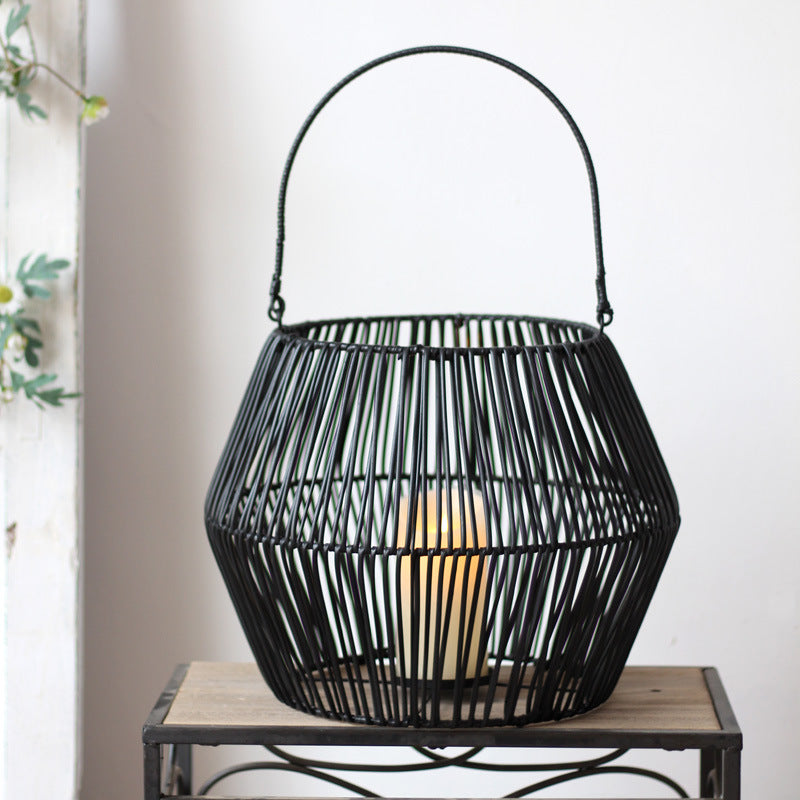 Decorative basket with handle Kalsten