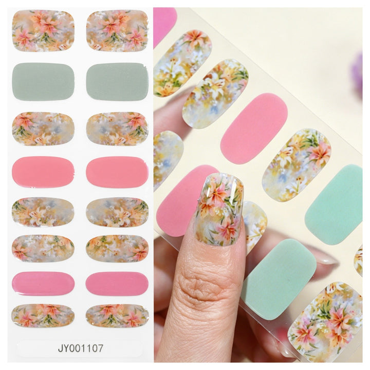 Floral Design Nail Wraps