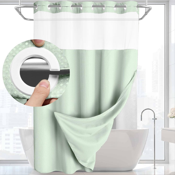 Textured Weave Shower Curtain Kalsten