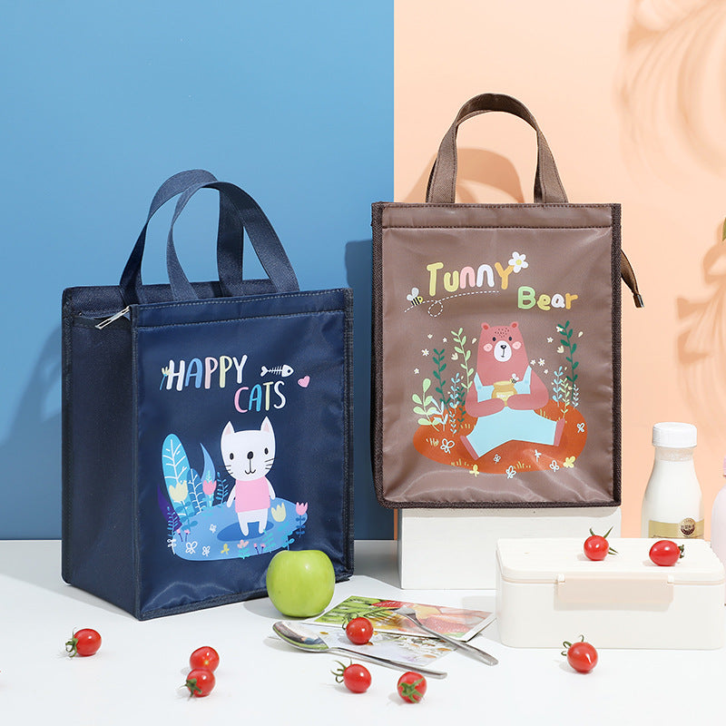 Insulated Cartoon Fox Lunch Bag