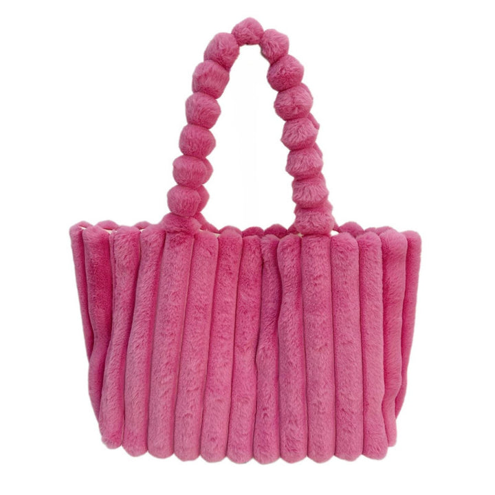 Plush Faux Fur Tote Bag