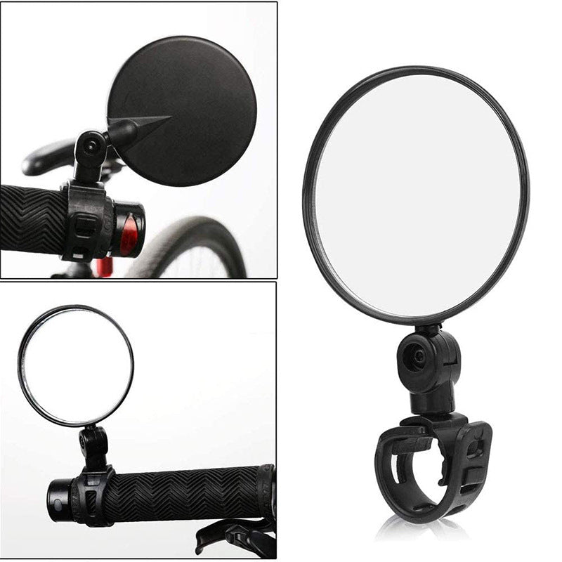 adjustable convex handlebar safety mirror with universal clamp for road and mountain bikes Kalsten