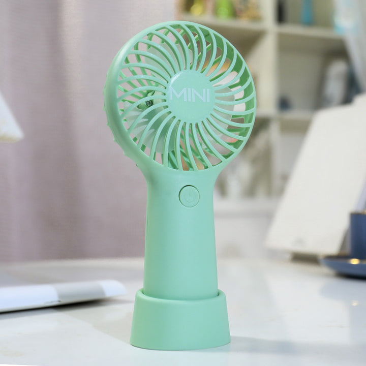 Ladies portable hand fan with ergonomic design and USB charging function Kalsten