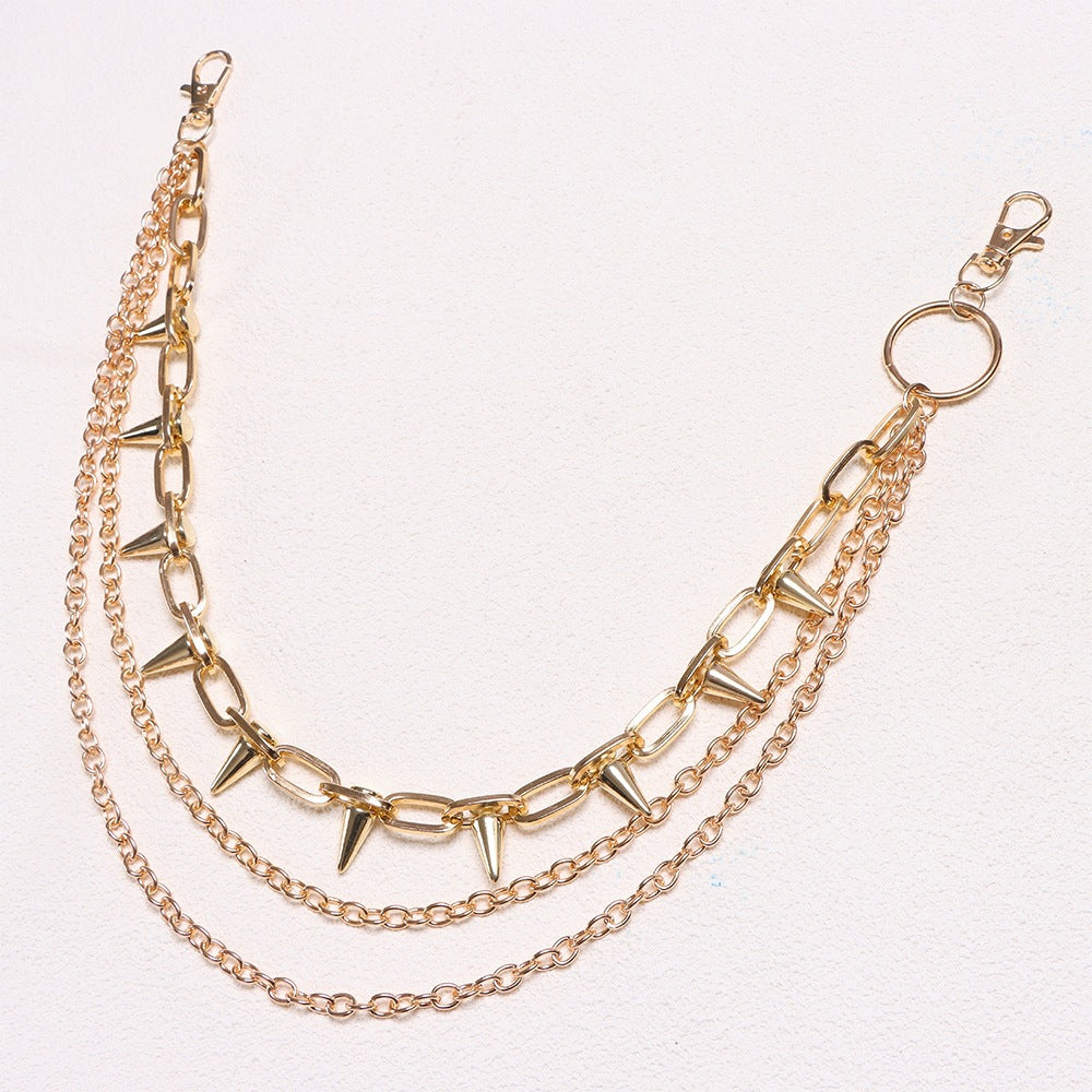 Fashionable chain belt with stud accents Kalsten