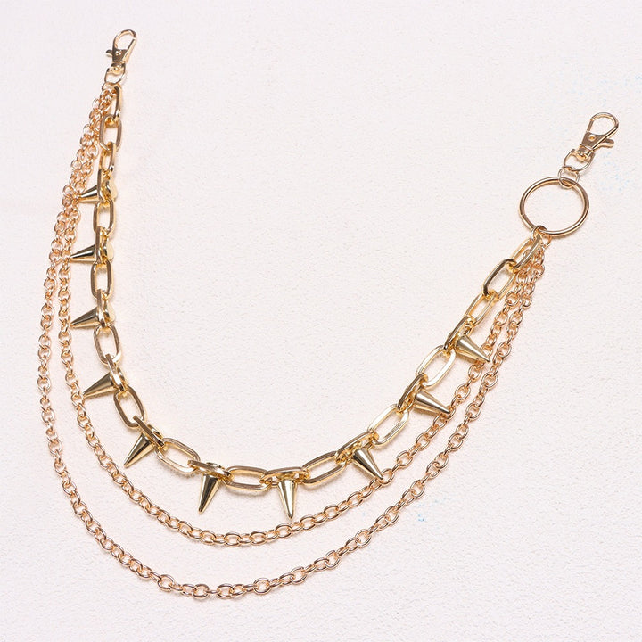 Fashionable chain belt with stud accents Kalsten