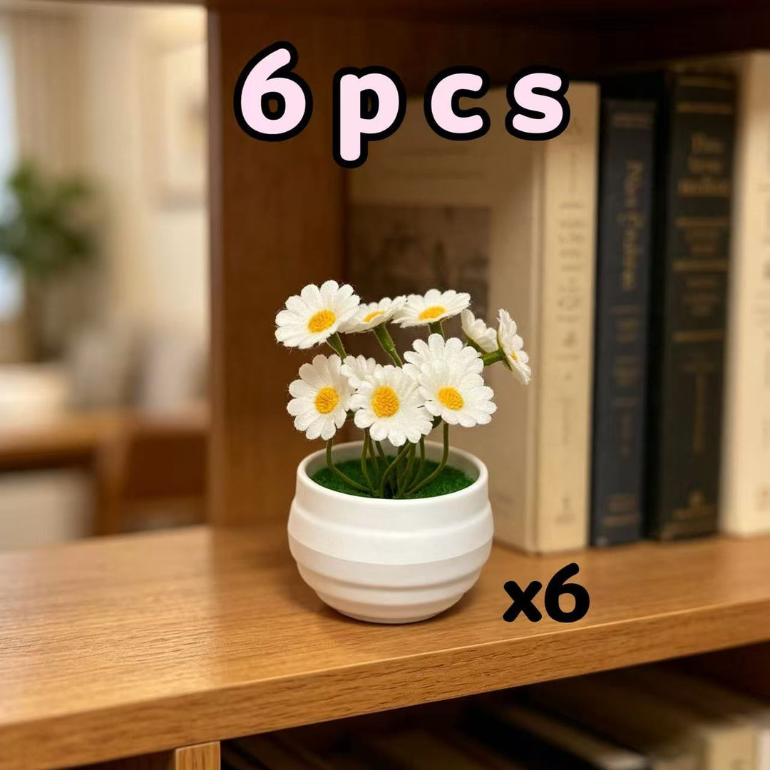 Decorative Miniature Daisy Pots