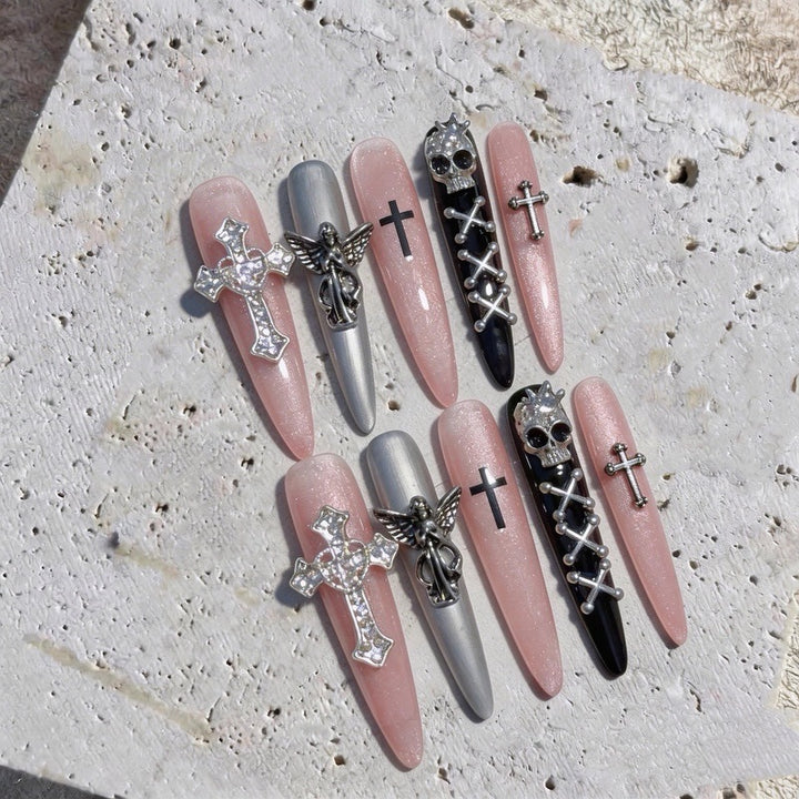 Gothic-Themed Decorative Nail Art Set