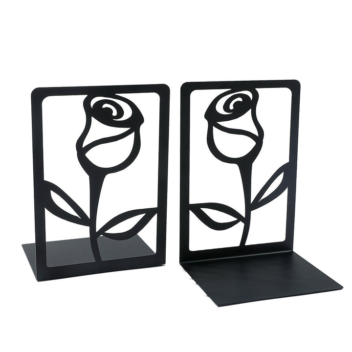 Decorative Floral Metal Bookends