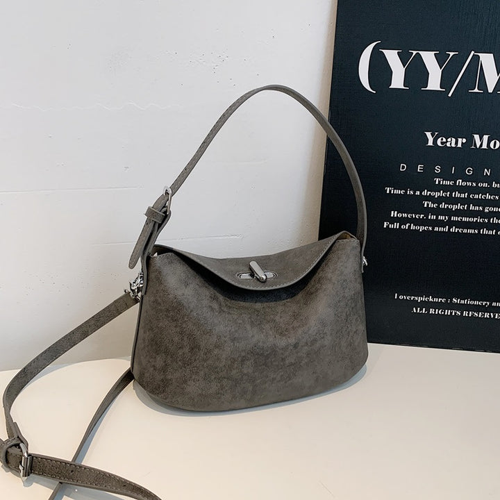 Elegant Soft-Suede Shoulder Bag Kalsten
