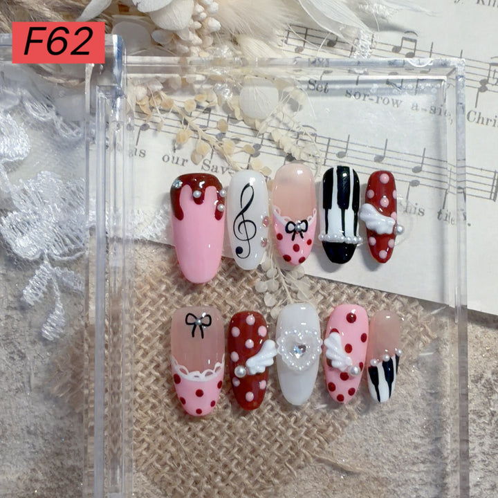 Decorative Press-On Nail Art Set 1790731572