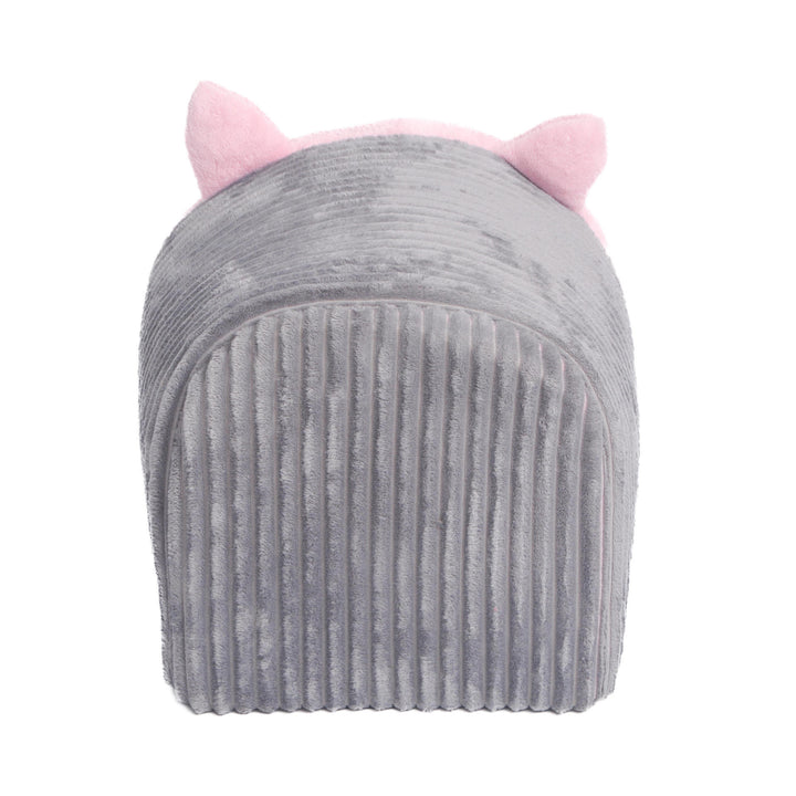 Cat-Themed Cozy Hideaway Dog Bed