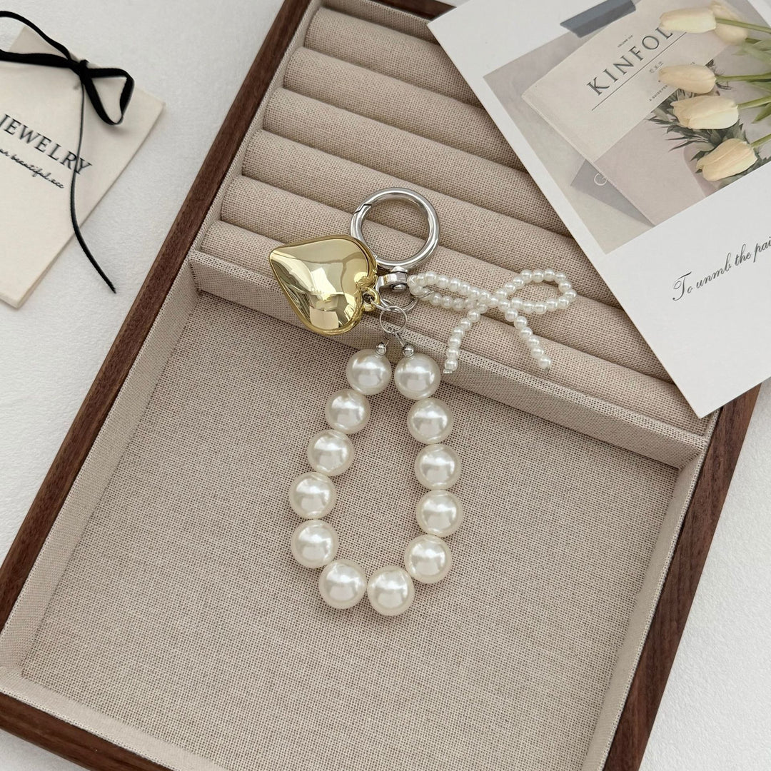 Elegant Pearl Charm Keychain Kalsten