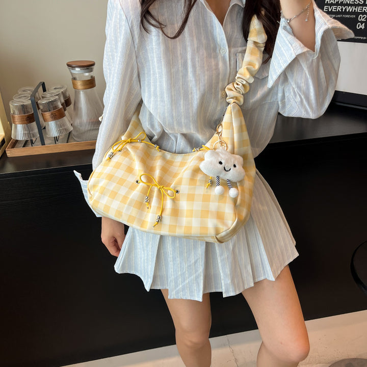 Modern Scrunch Handle Shoulder Bag