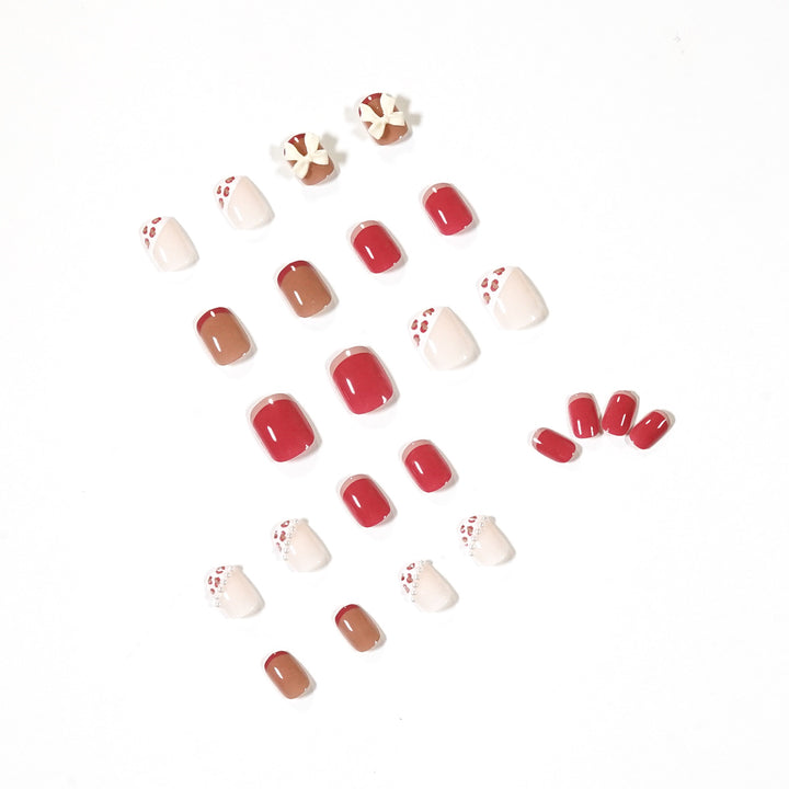 Artful nail art with elegant bow design Kalsten