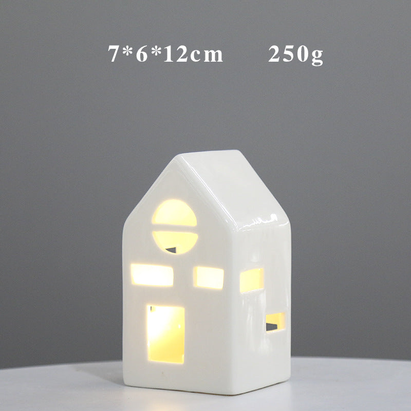 Decorative Ceramic House Lantern Kalsten 1790310210