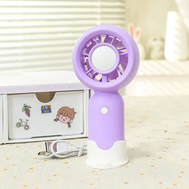 Portable Usb Hand Fan with Cute Animal Face and Multiple Speed Control Kalsten