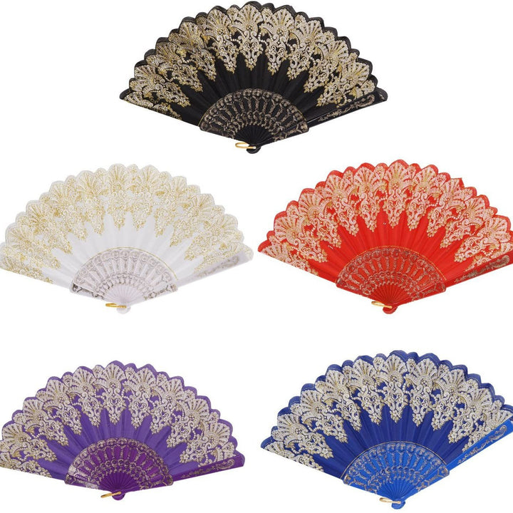 Women's fan with exquisite and artistic decorations Kalsten