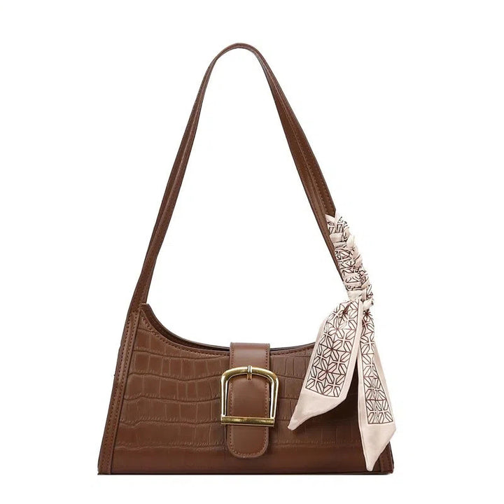 Crocodile-Embossed Mini Crossbody Handbag Kalsten
