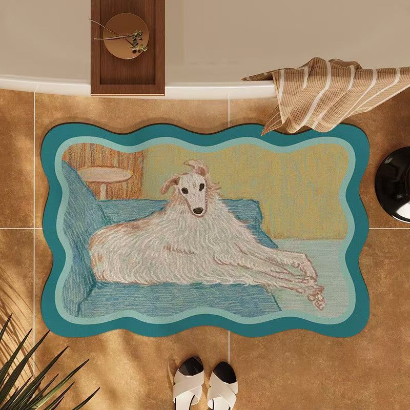 Dog-Themed Decorative Area Mat
