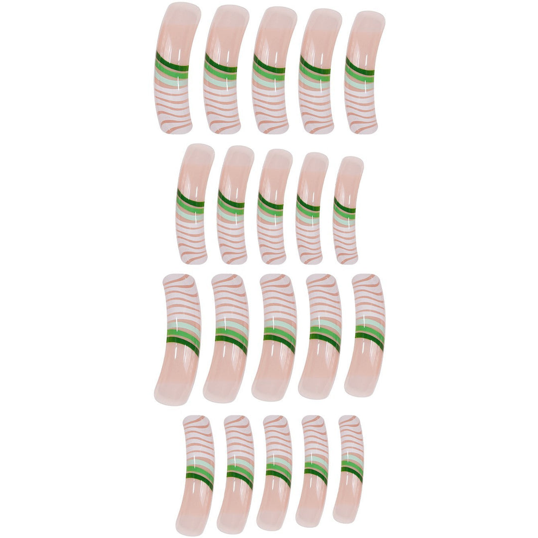 Artistic Long Acrylic Nail Set Kalsten