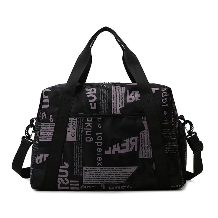 Sporty travel bag with playful elephant pattern Kalsten