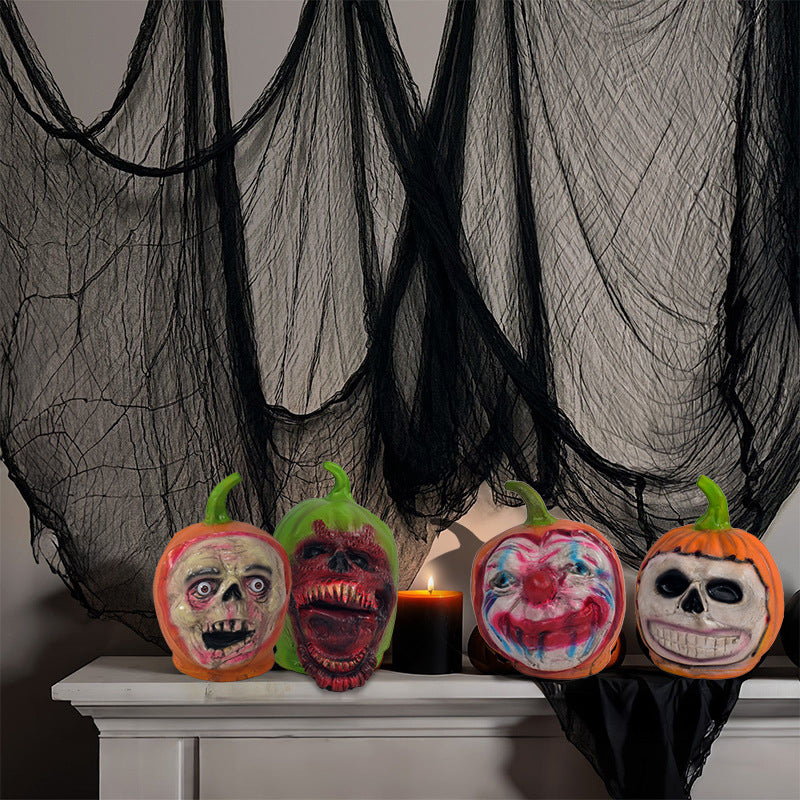 Creepy Pumpkin Skull Decoration Kalsten