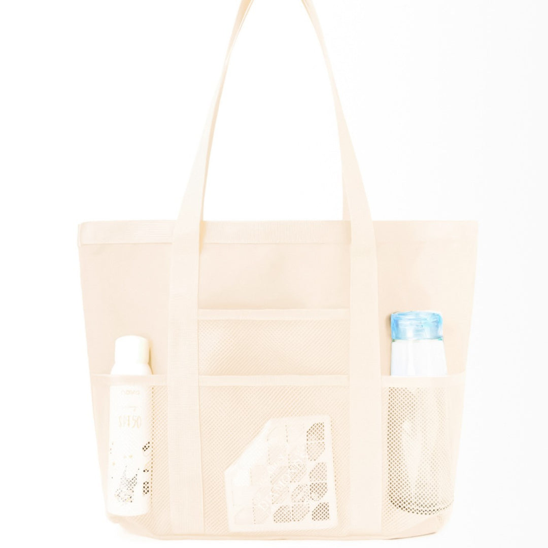 Multifunctional shopping bag with practical outer pockets Kalsten