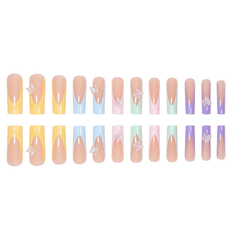 Decorative Butterfly-Inspired Press-On Nail Art Kalsten