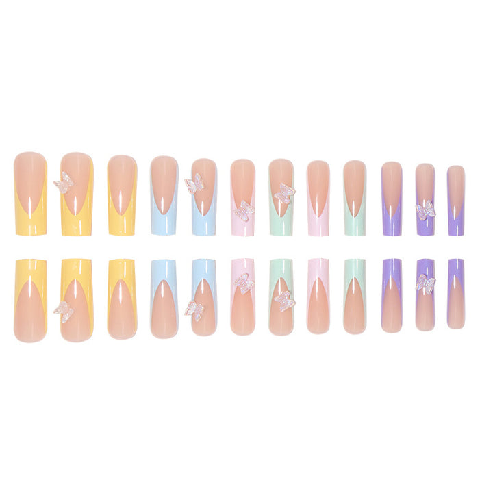 Decorative Butterfly-Inspired Press-On Nail Art Kalsten
