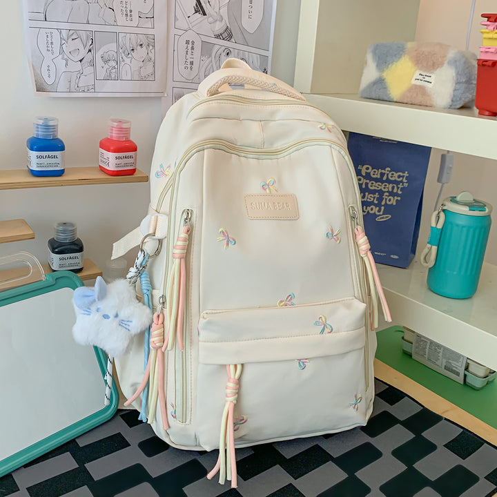 Stylish Embroidered School Backpack Kalsten