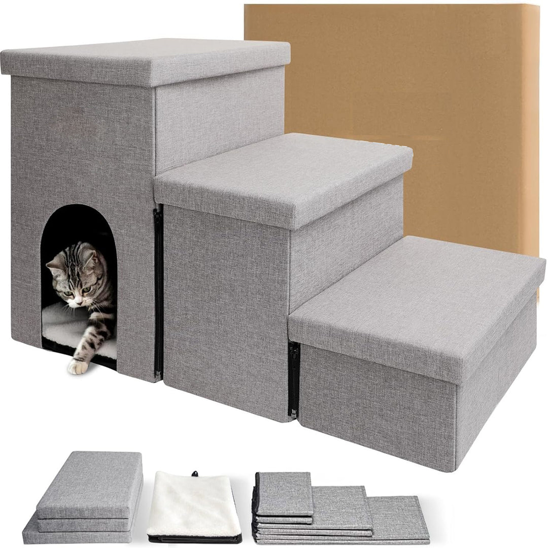 Multi-Level Pet Step Stool with Hideaway Kalsten