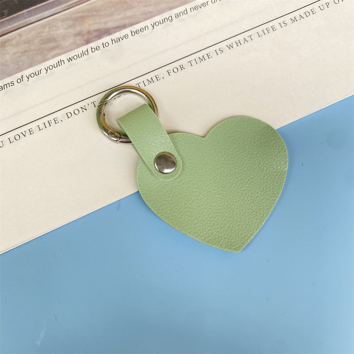 Premium Heart-Shaped Leather Keychain kalsten