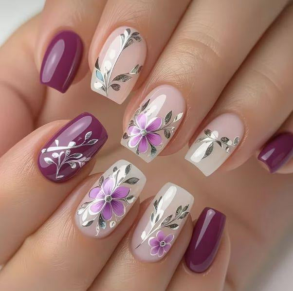 Artistic Floral Nail Enhancements Kalsten 1789915964