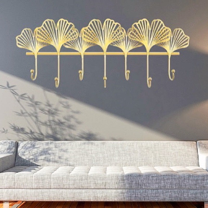 Decorative Leaf Wall Hook Rack Kalsten