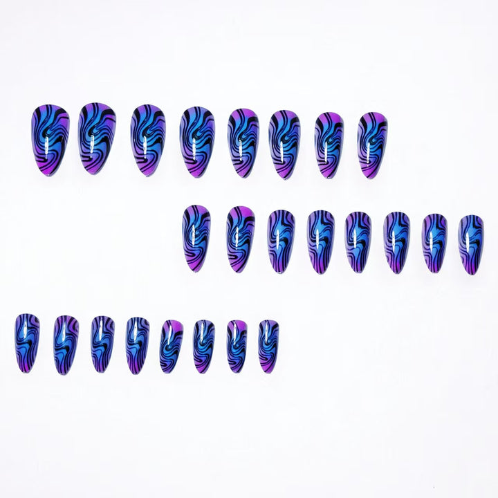Artistic Marble Swirl Nail Art Kalsten
