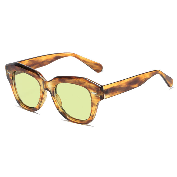 Women stylish sunglasses in modern design with transparent frame Kalsten