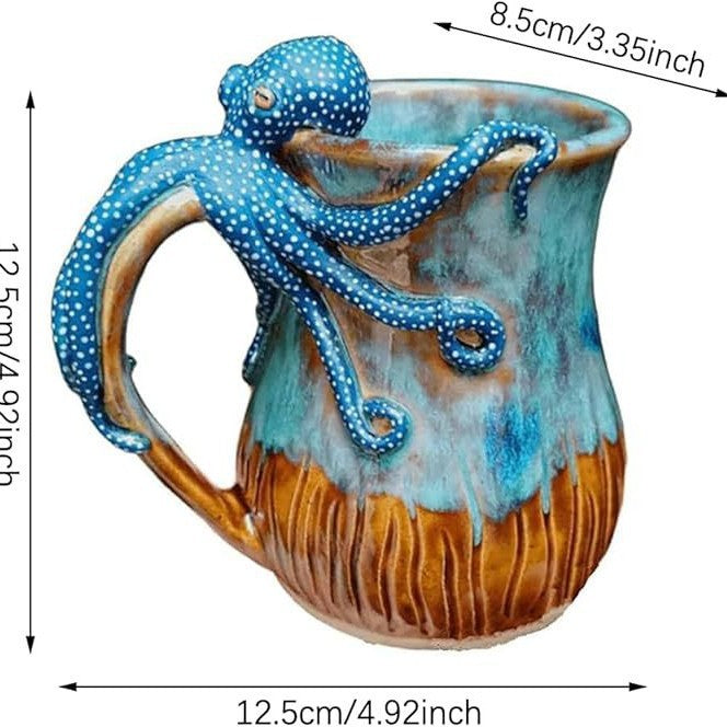 Decorative octopus-Themed Mug Kalsten