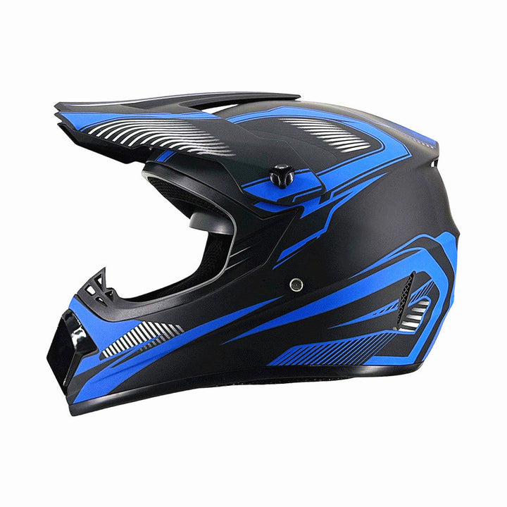full-face motocross helmet with extended visor and reinforced chin guard Kalsten