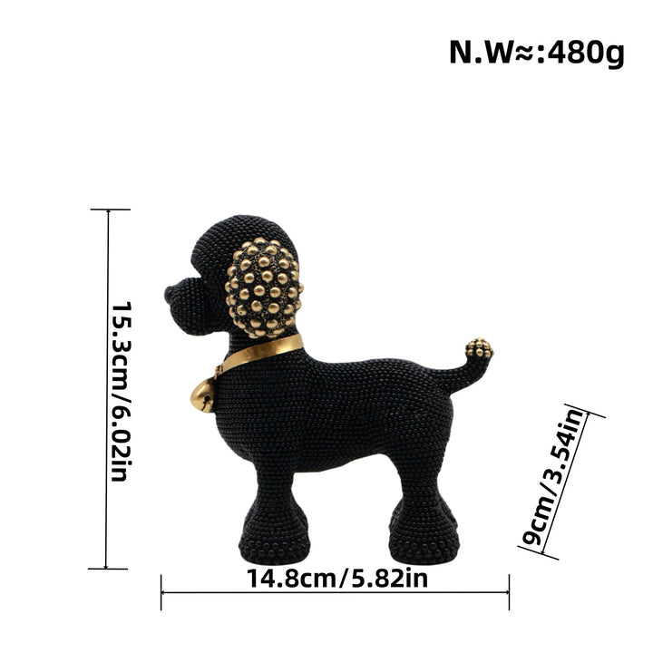 Decorative dog figure in modern design Kalsten