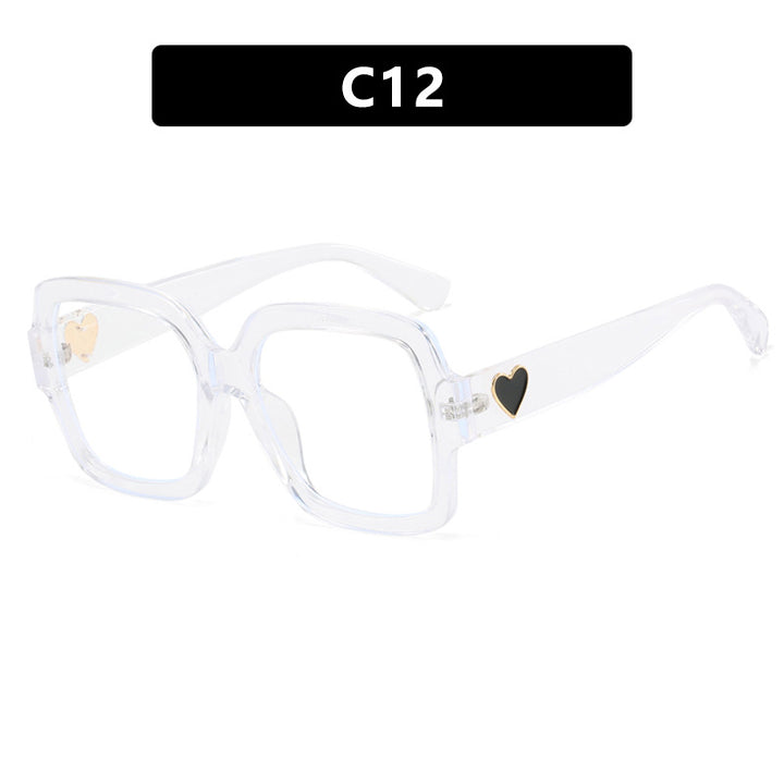 Women's square sunglasses with fashionable heart accent Kalsten